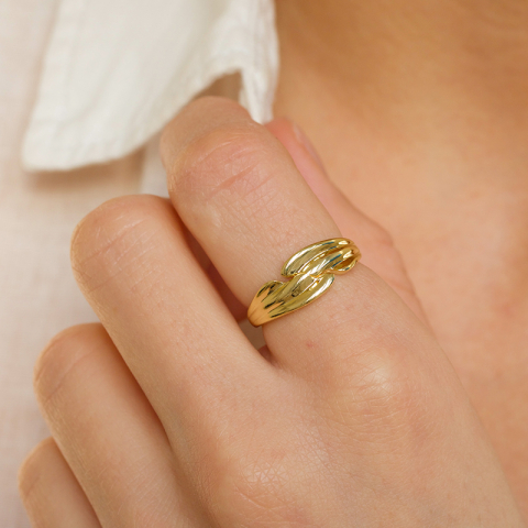 Ring aus vergoldetem Sterlingsilber