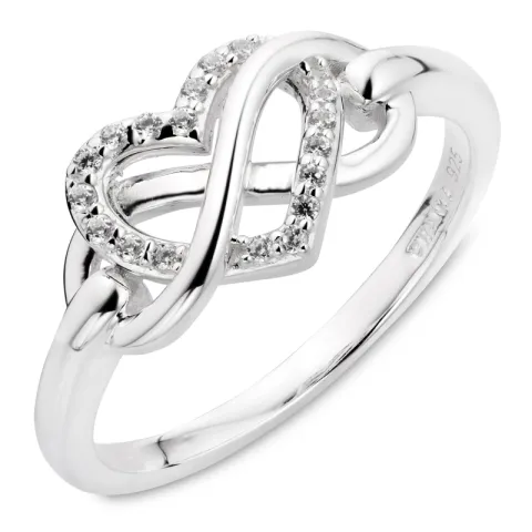 infinity Zirkon Ring aus Silber