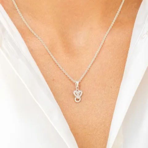 infinity Zirkon Anhänger aus Silber