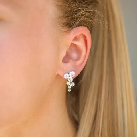 Zirkon Ohrringe in Silber - Bubbly Sparkle