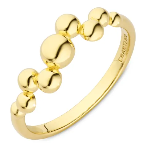 Kugel Ring aus vergoldetem Sterlingsilber - Bubbly Pure