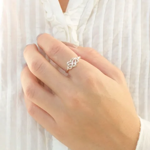 infinity Ring aus Silber - Amoré