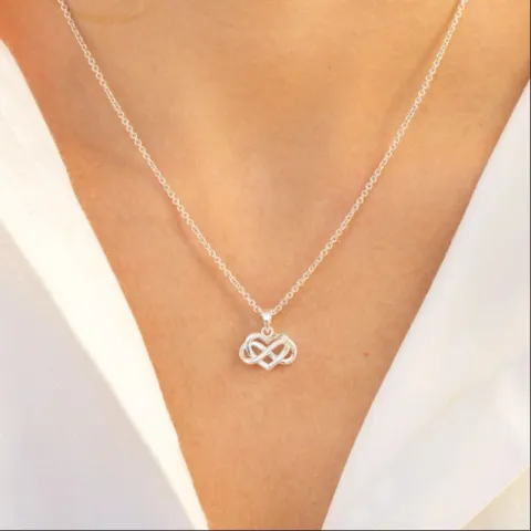 Herz infinity Anhänger aus Silber - Amoré