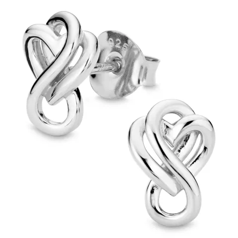 Herz infinity Ohrringe in Silber - Amoré