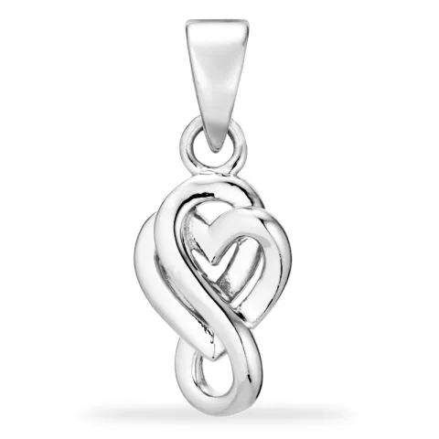 Herz infinity Anhänger aus Silber - Amoré