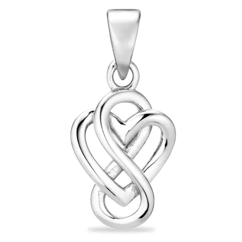 Herz infinity Anhänger aus Silber - Amoré