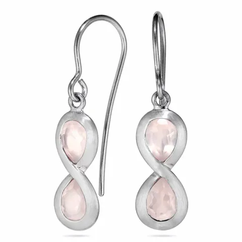 Infinity Ohrringe in schwarzes rhodiniertes Silber