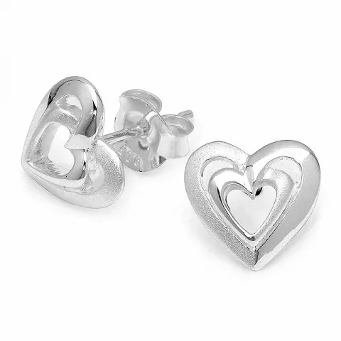 Herz Ohrringe in Silber