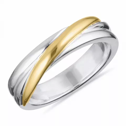 Kollektionsmuster Ring aus Silber mit 8 karat Gold