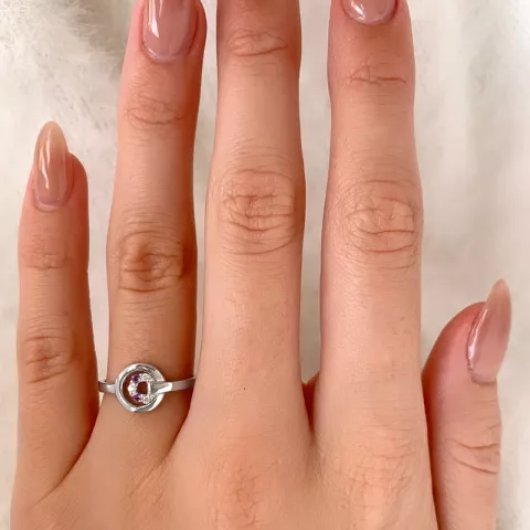 Einfacher runder Ring aus Silber