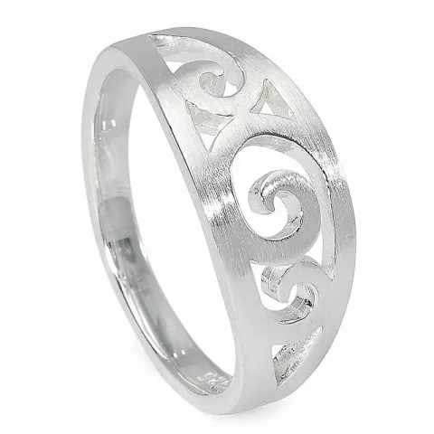 Matter Ring aus Silber