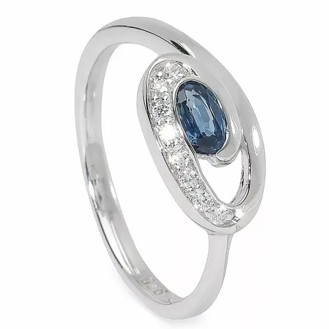 ovaler Ring aus Silber