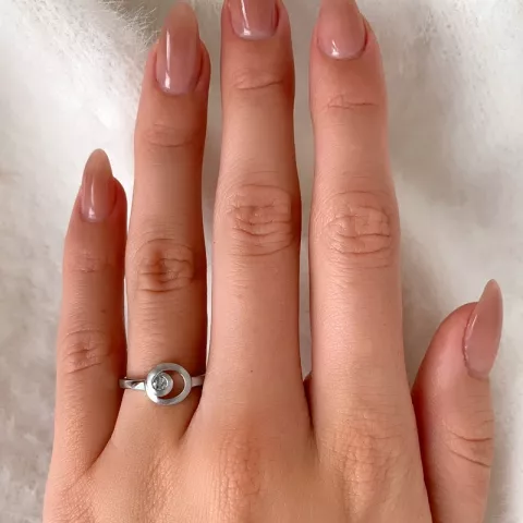 Fingerringe: runder Ring aus Silber