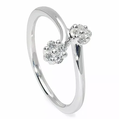 Blumen Ring aus Silber