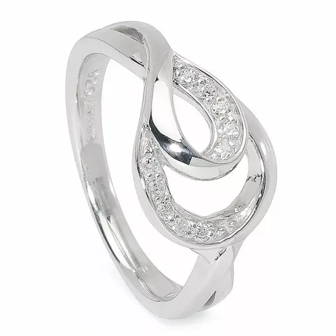 Abstraktem Ring aus Silber