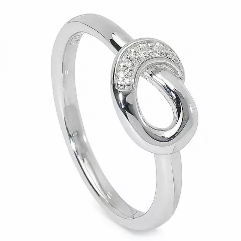 Ovaler Zirkon Ring aus Silber