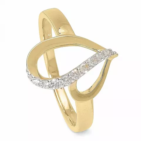 Elegant Herz Ring aus 9 Karat Gold