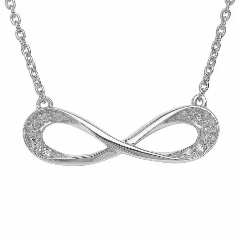 Infinity Halskette aus Silber und Anhänger aus Silber