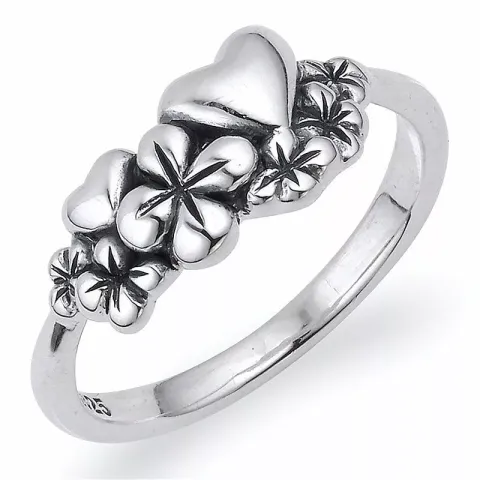 Bezaubernd blumen ring aus silber