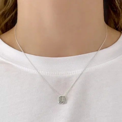 Geburtsblume Mai Maiglöckchen Anhänger aus Silber