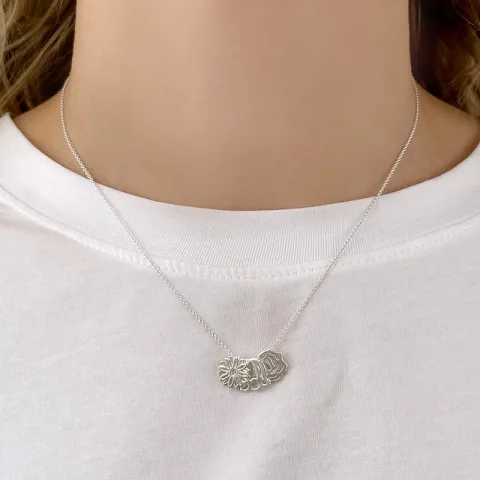 Geburtsblume Mai Maiglöckchen Anhänger aus Silber