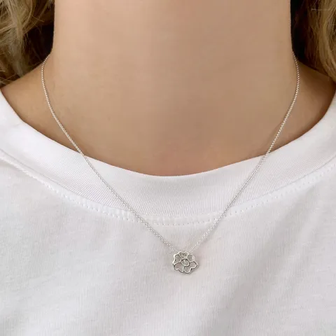 Geburtsblume September-Knurren Anhänger aus Silber