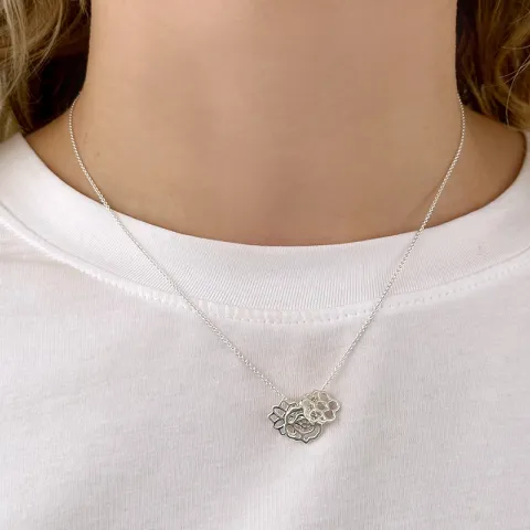 Geburtsblume September-Knurren Anhänger aus Silber