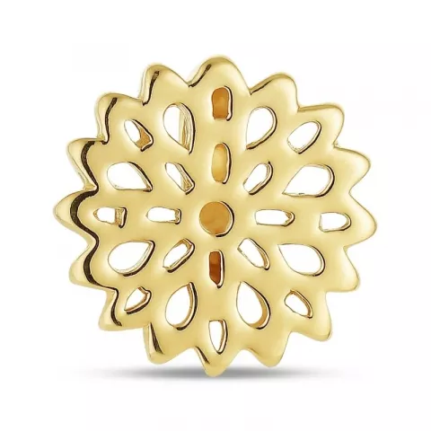Geburtsblume November-Chrysantheme Anhänger aus vergoldetem Sterlingsilber