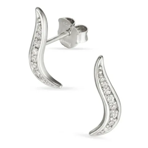Zirkon Ohrringe in Silber