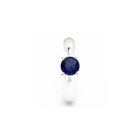 blauem Saphir Ring aus Silber