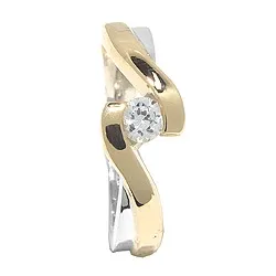 Ring aus Silber mit 8 Karat Gold