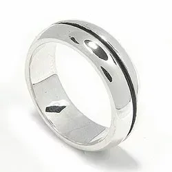 Herrenring aus oxidiertem Sterlingsilber