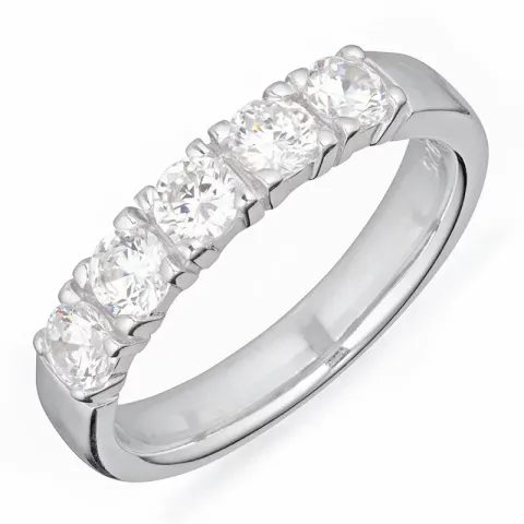 Kollektionsmuster Zirkon Ring aus Silber
