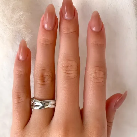 Kollektionsmuster drei-in-einem Ring aus Silber