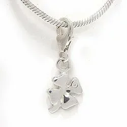 Kleeblatt Charm Anhänger aus Silber