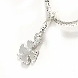 Kleeblatt Charm Anhänger aus Silber 