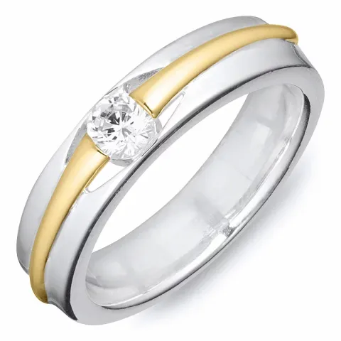 Kollektionsmuster Ring aus 8 Karat Gold mit Silber