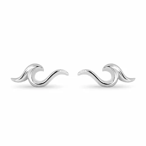 Kleiderbügel Ohrstecker in Silber