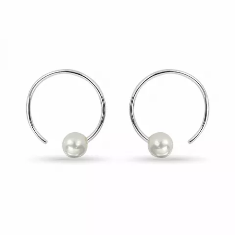 Perle Ohrhaken in Silber