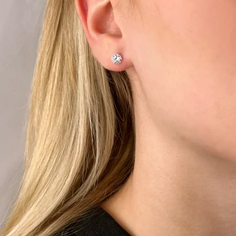 6 mm Ohrstecker in Silber