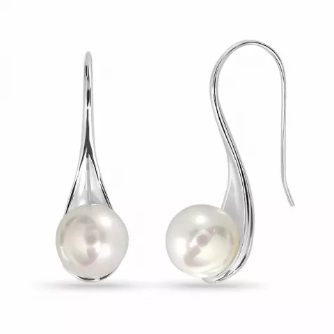 Perle Ohrhaken in Silber