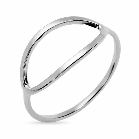 ovaler Ring aus Silber