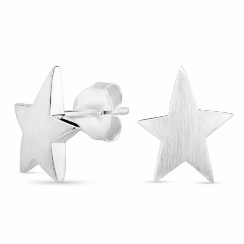Preiswerten Stern Ohrringe in Silber