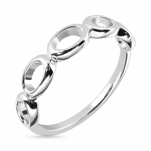 ovaler Ring aus Silber