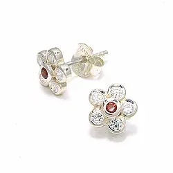 Blumen Ohrringe in Silber