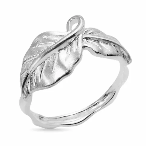 Blatt Ring aus Silber