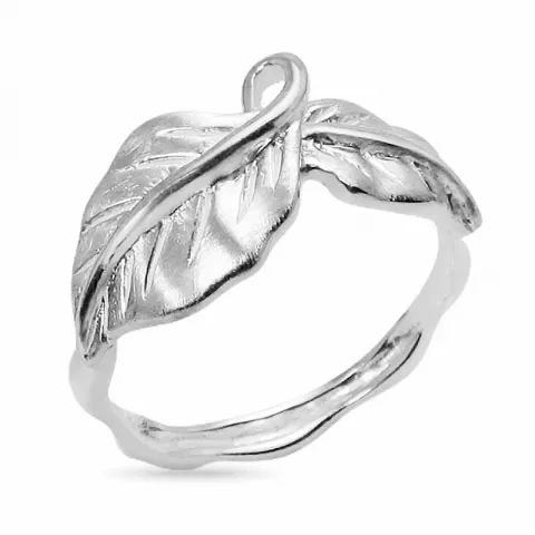Blatt Ring aus Silber