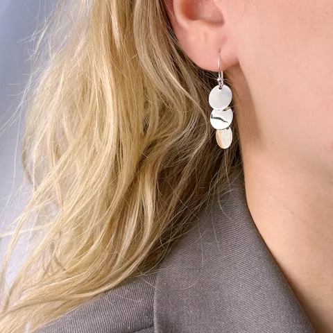 lange Ohrringe in Silber