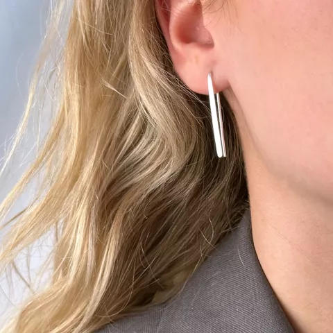 lange Ohrringe in Silber