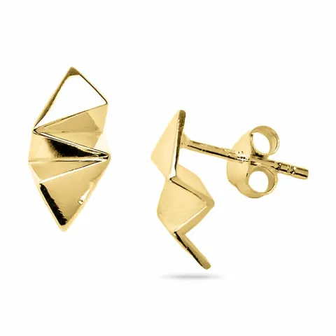 Abstrakt Ohrringe in vergoldetem Silber